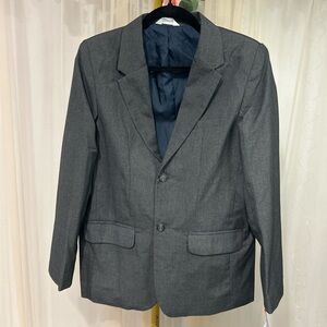 Cat & Jack Gray Blazer Jacket Youth Size 16 Structured Dress Coat NWT